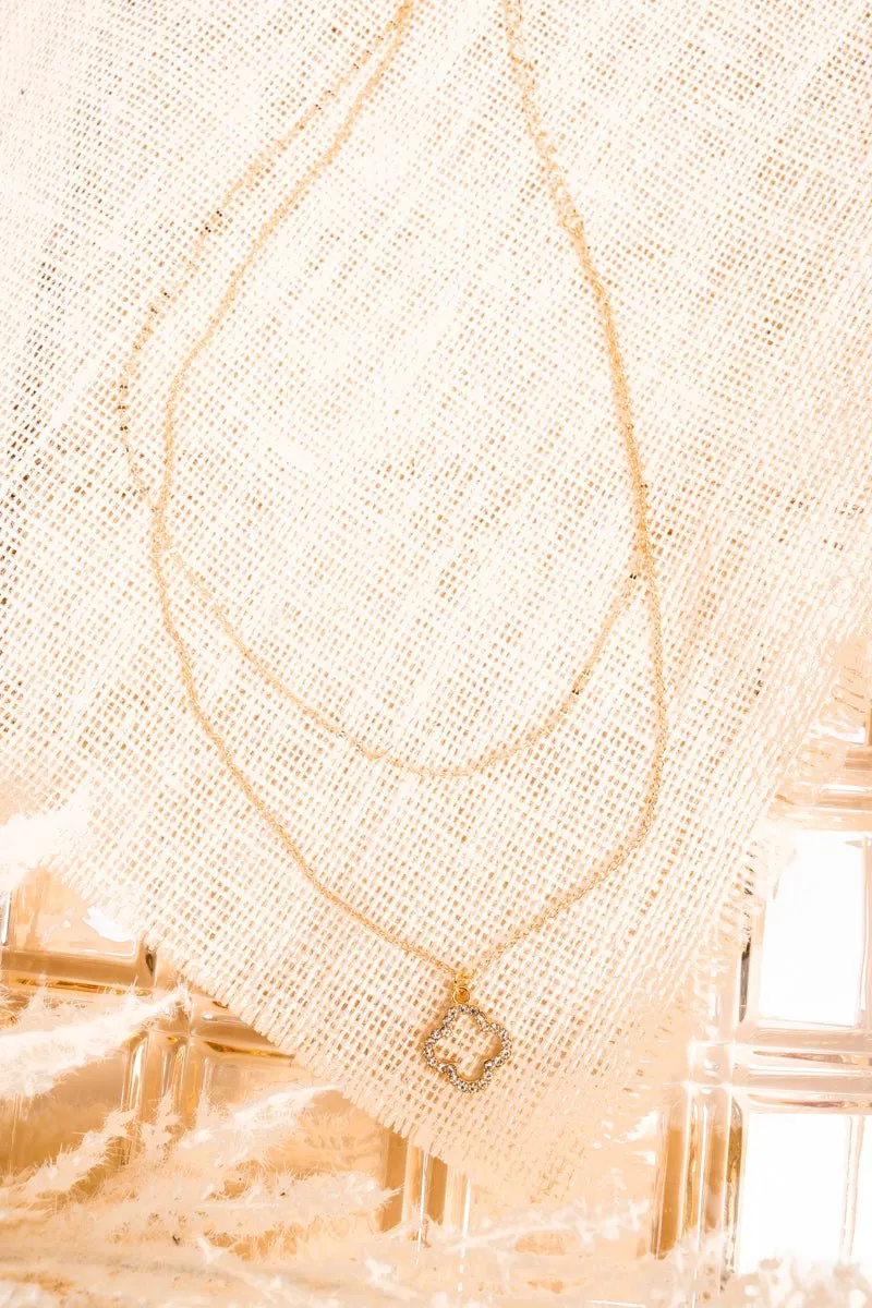 Crystal Avenue Calianna Crystal Morocco Goldtone Layered Necklace