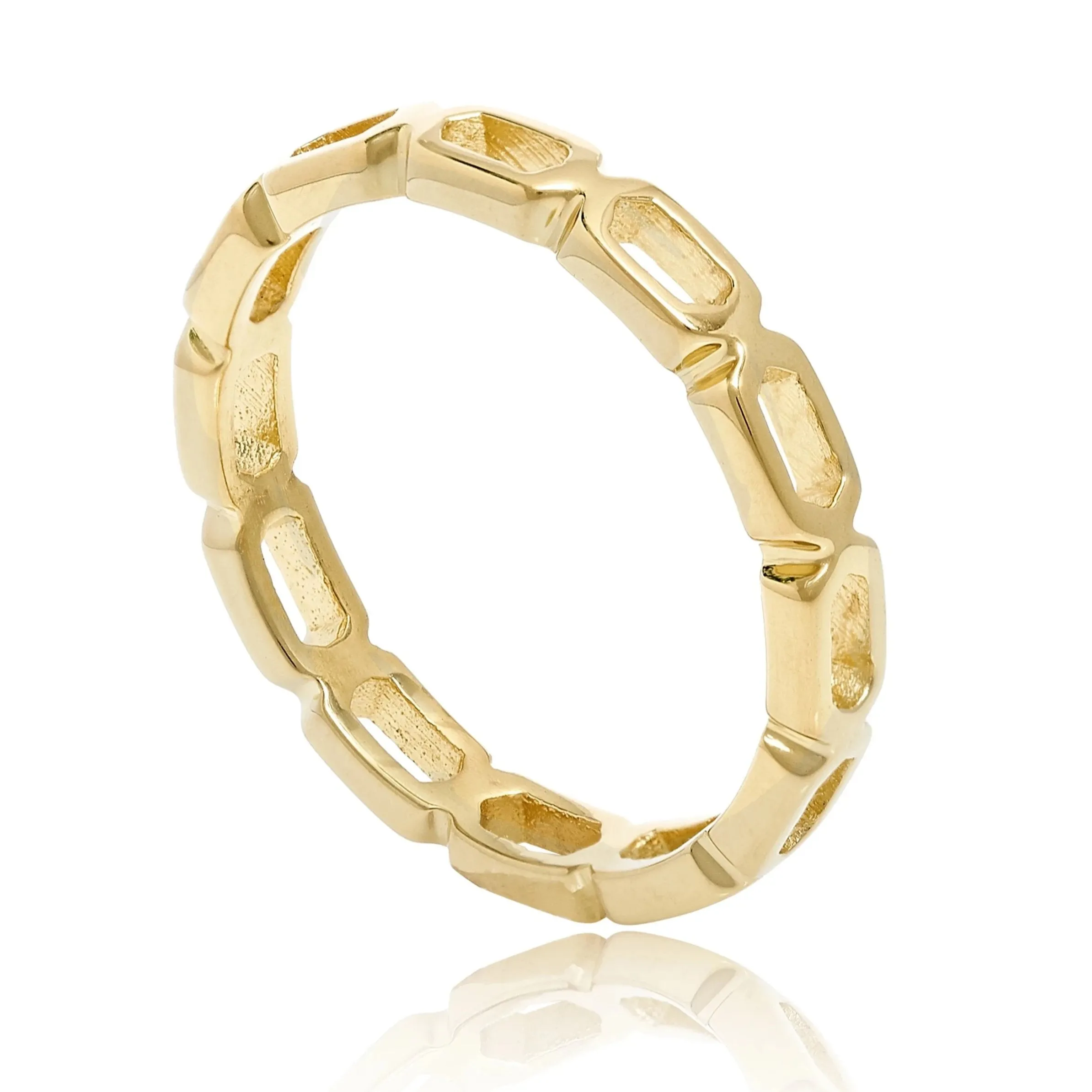 Gold Chain Ring Polo