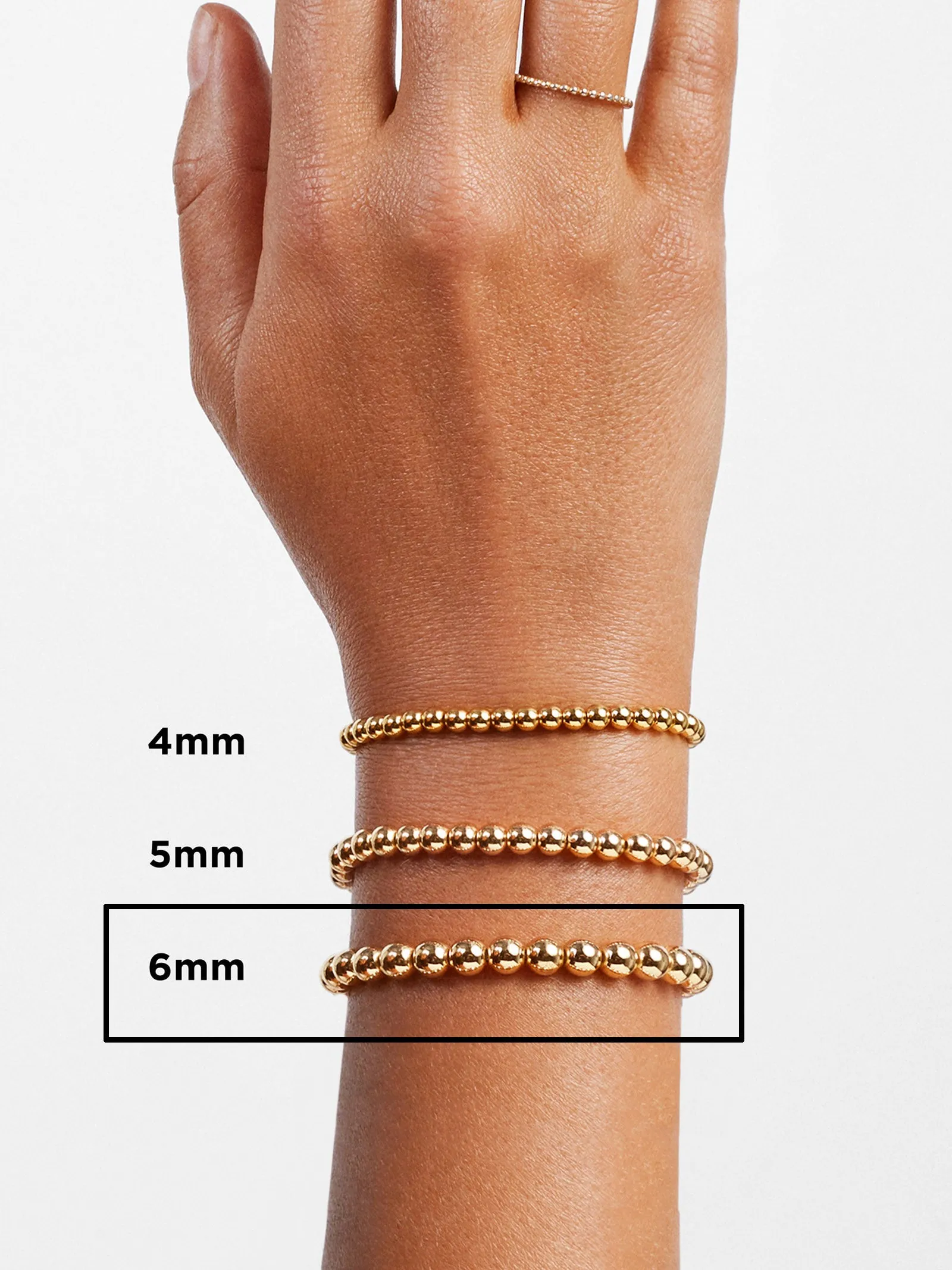 Initial Pisa Beaded Bracelet - White