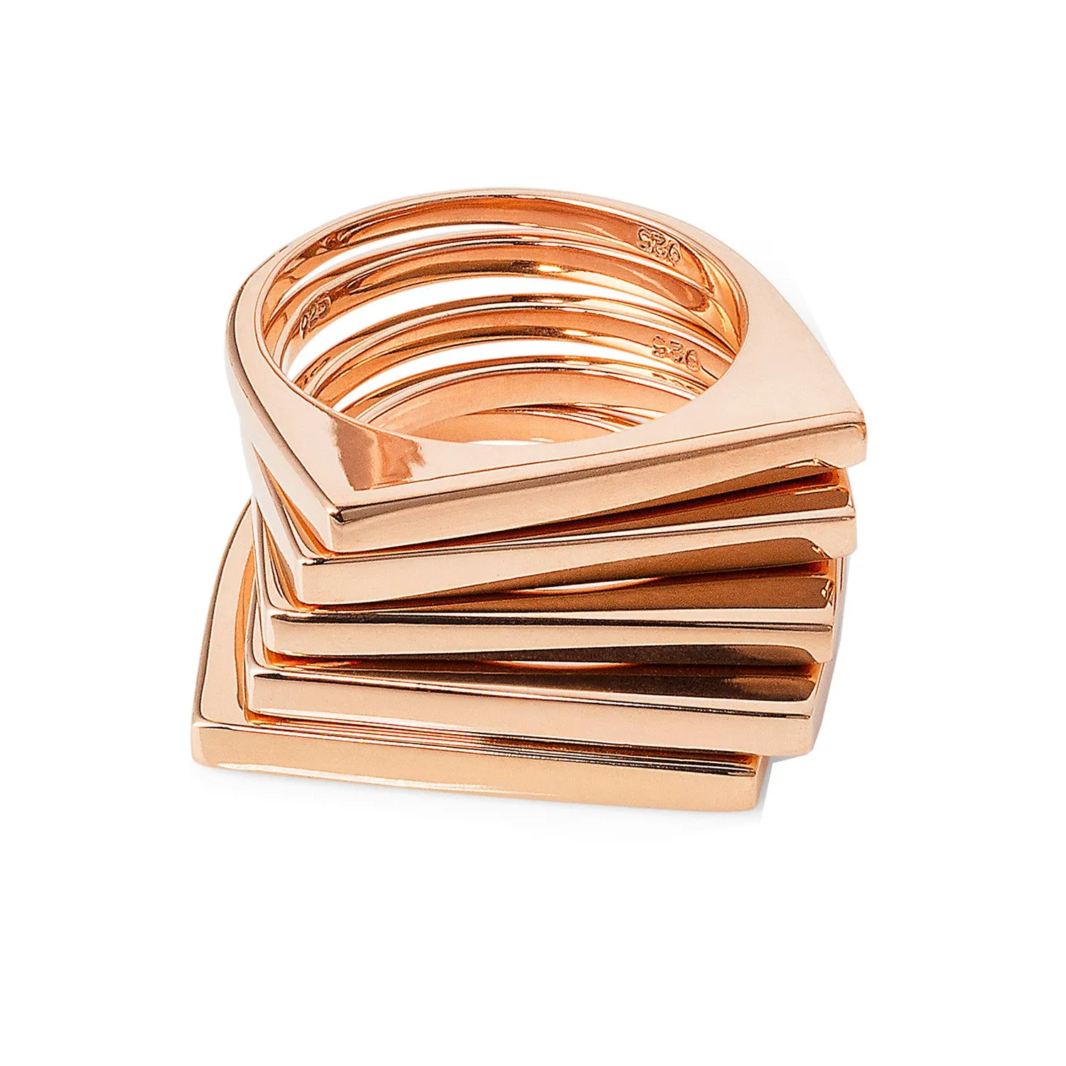 Rose Gold Minerva Stacking Ring