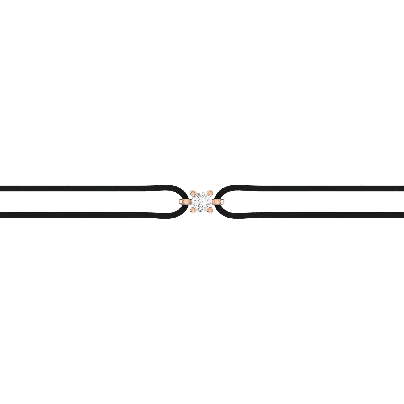 Solitaire cord bracelet